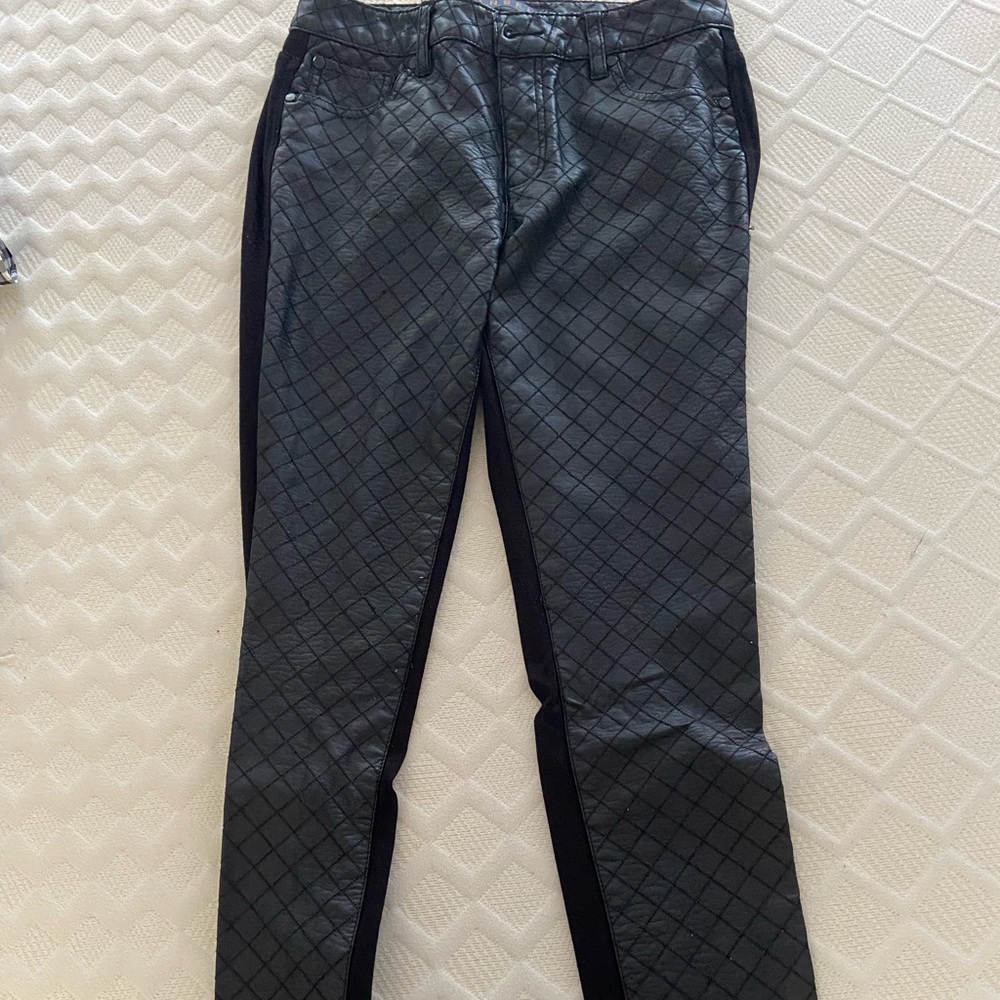 Black Faux Leather Pants